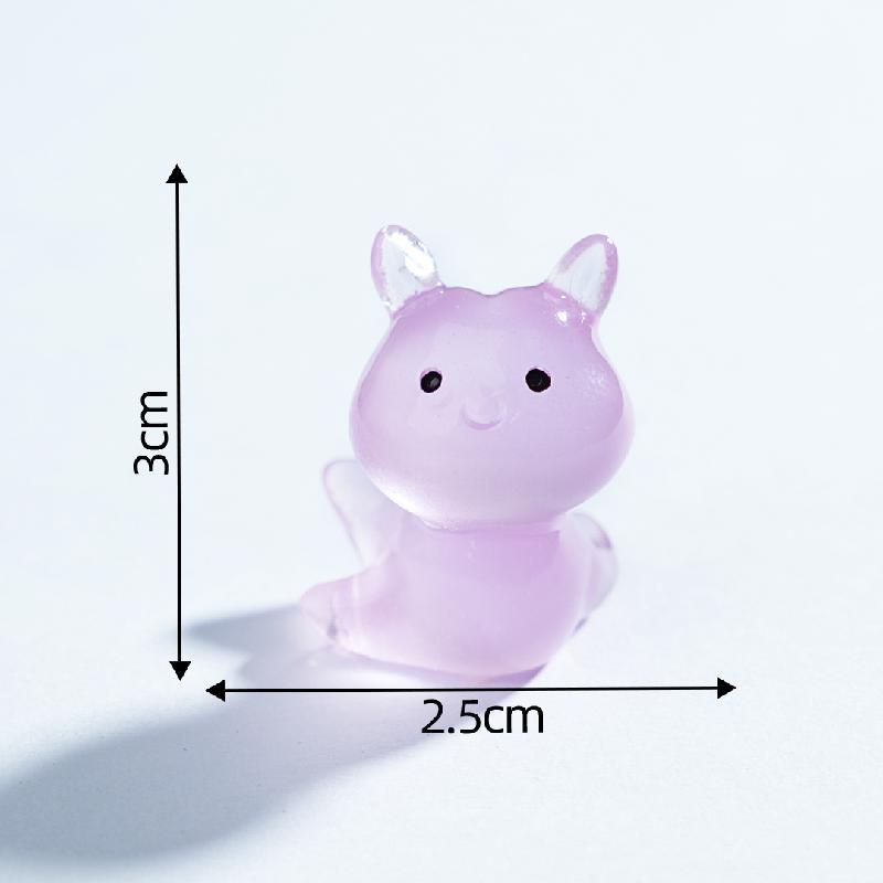 Tiểu cảnh sên & thỏ biển phát sáng DIY, phụ kiện tiểu cảnh mini resin treo bàn garden đáng yêu cute (ZC-1445)