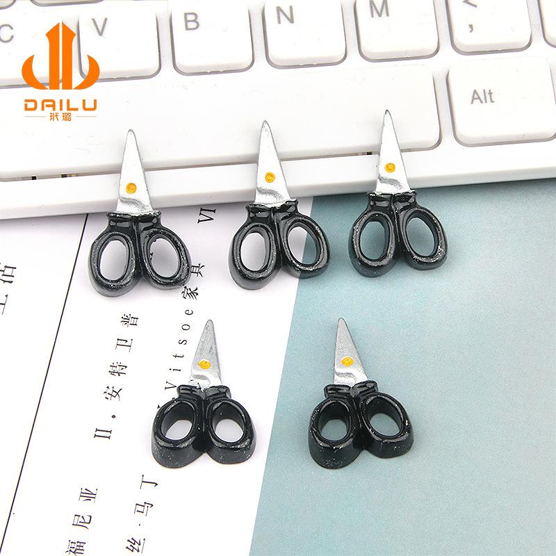 Charm kéo đen DIY trang trí vỏ điện thoại (FF-376)