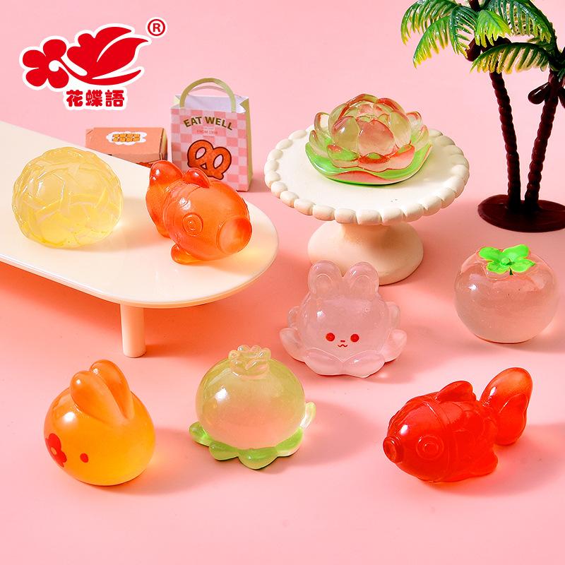 Phụ Kiện Nhỏ Xinh Thỏ đèn lồng Trung Thu phát sáng, resin DIY, nam châm tủ lạnh (NX-609)