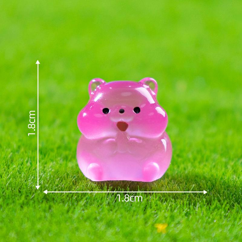 Tiểu cảnh chuột lang phát sáng DIY, phụ kiện tiểu cảnh mini bàn thu nhỏ đáng yêu (ZC-1016)