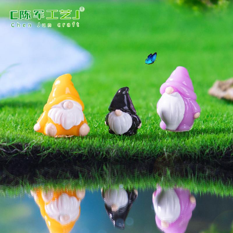 Phụ Kiện Tiểu Cảnh 微景观创意迷你复活节小矮人公仔萌粒 DIY装饰品挂配件迷你小摆件