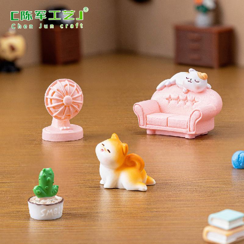 Phụ Kiện Tiểu Cảnh Tiểu cảnh mèo hàng ngày, trang trí cây cảnh đáng yêu (ZC-86)