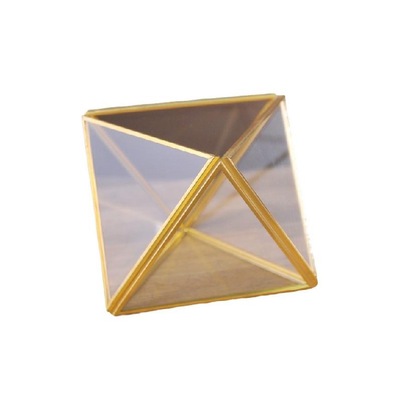 Nhà kính kính 4 mặt góc nhọn, decor phòng khách (DG-105)