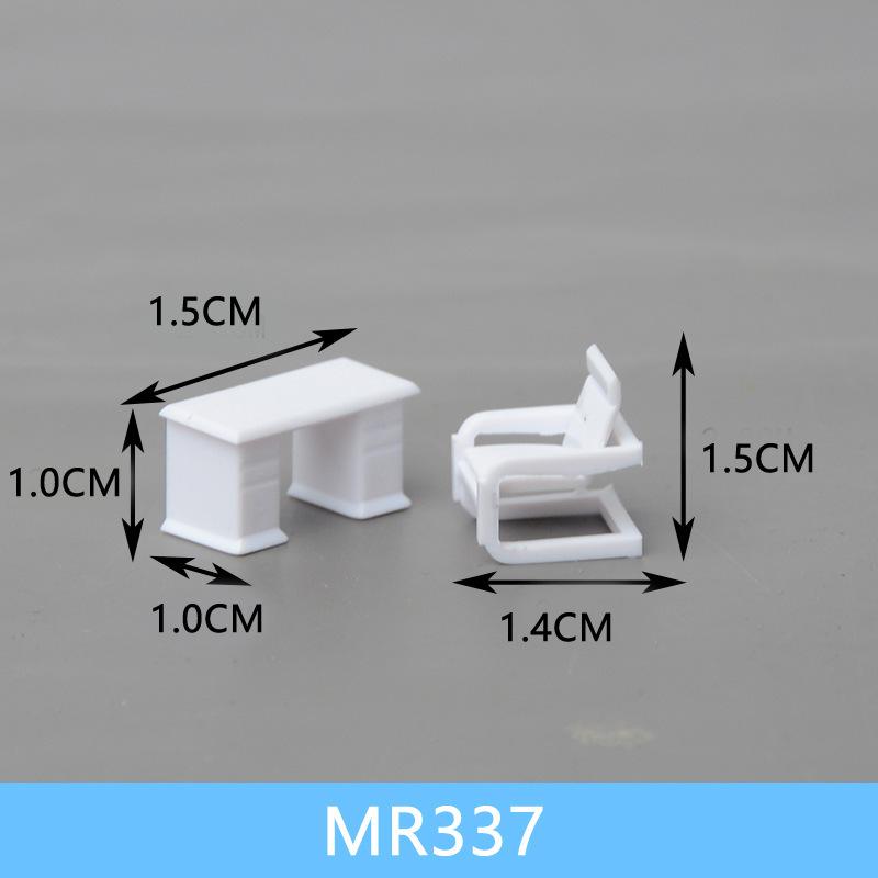 Phụ Kiện Mô Hình Bộ Bàn Ghế Nội Thất Mini Tỷ Lệ 1:75 (MH-124)
