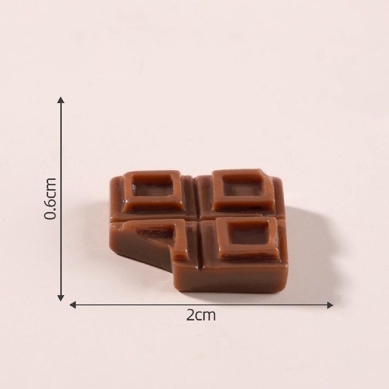 Tiểu cảnh chocolate giả ăn DIY, phụ kiện kẹp tóc, sticker bàn tiểu cảnh mini (ZC-818)