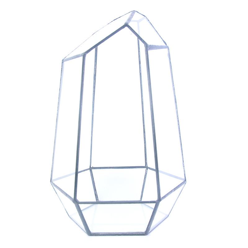 Chậu Đa Giác DG-8 Cây thực vật lá cứng, phòng kính thủy tinh, hộp sinh thái nhỏ, quà tặng sáng tạo và hàng loạt cắt lớn