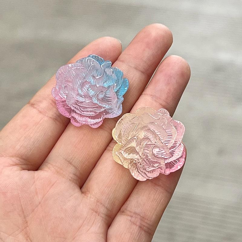 Charm hoa trà phát sáng DIY trang trí điện thoại (FF-478)