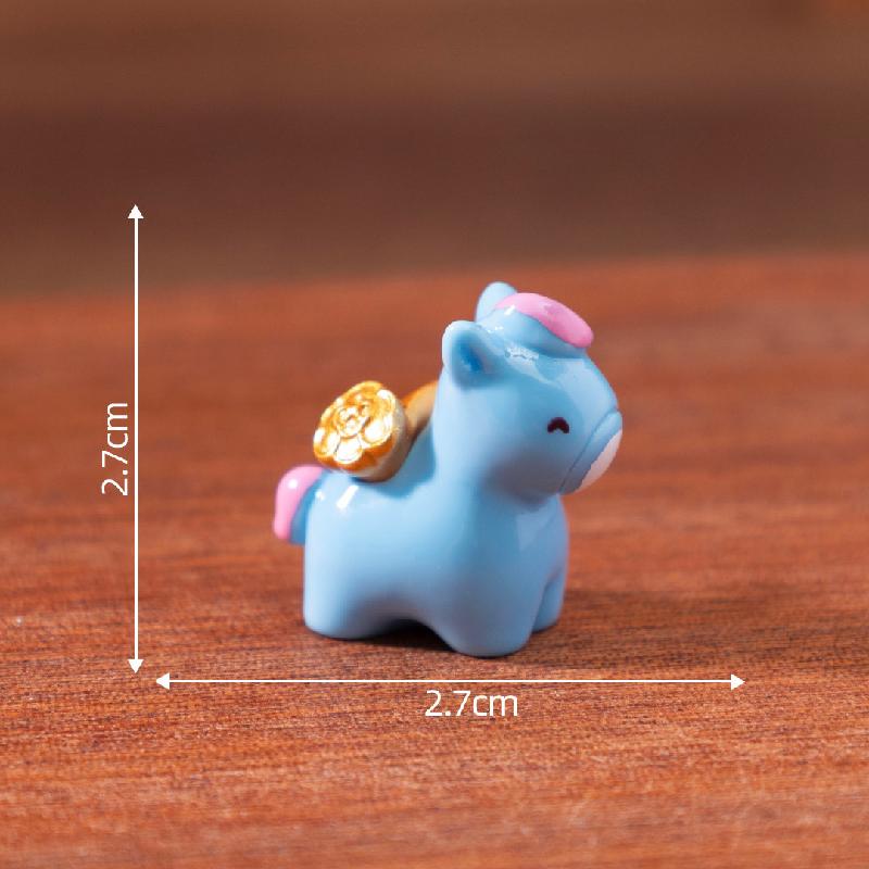 Tiểu cảnh ngựa may mắn năm mới DIY, phụ kiện tiểu cảnh mini bàn treo đáng yêu (ZC-1072)