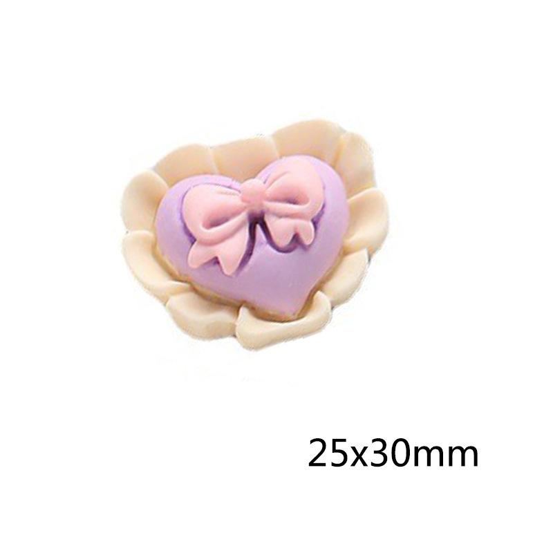 Charm nơ trái tim DIY trang trí vỏ điện thoại (FF-485)