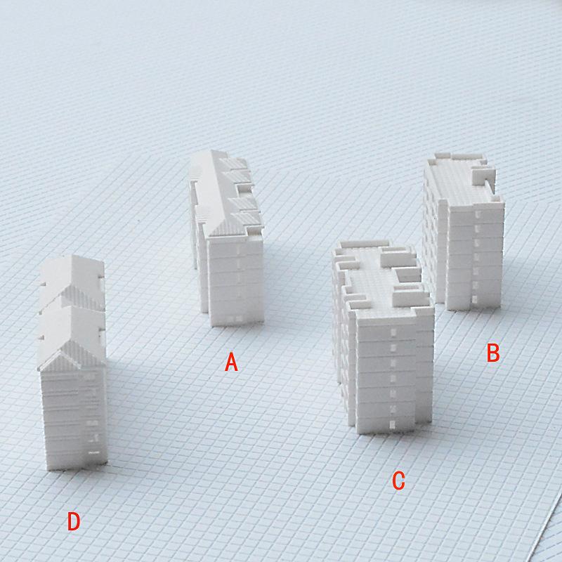 Phụ Kiện Mô Hình Mô Hình Chung Cư Cao Tầng Mini Trang Trí Sa Bàn (MH-53)