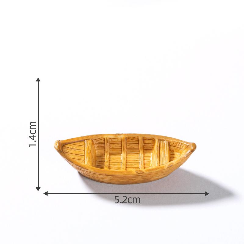 Thuyền gỗ, bè tre nổi tiểu cảnh bể cá DIY, phụ kiện mini trang trí bàn sáng tạo (ZC-17)