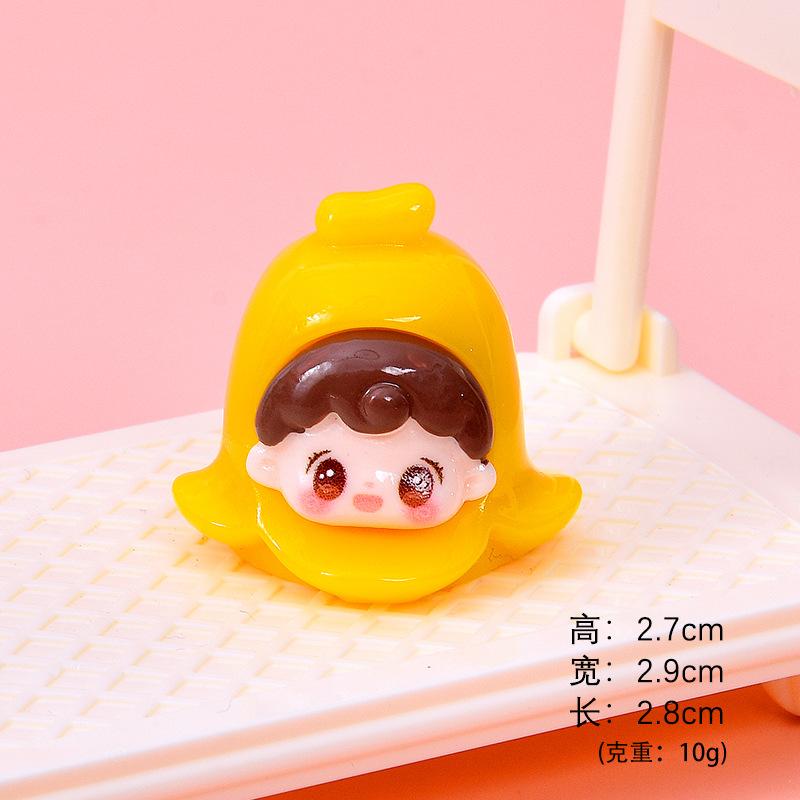 Trái cây hoạt hình resin mini, mô hình để bàn, nhà búp bê (NX-606)