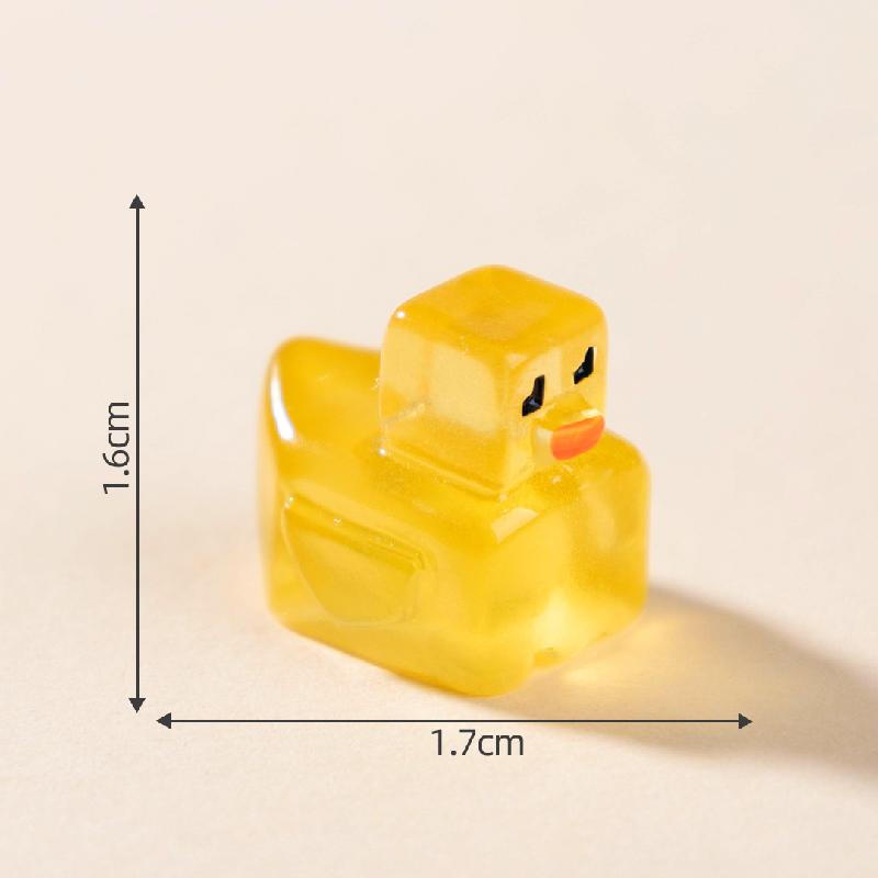 Tiểu cảnh vịt vàng phát sáng DIY, phụ kiện tiểu cảnh mini blind bag bàn cute (ZC-909)