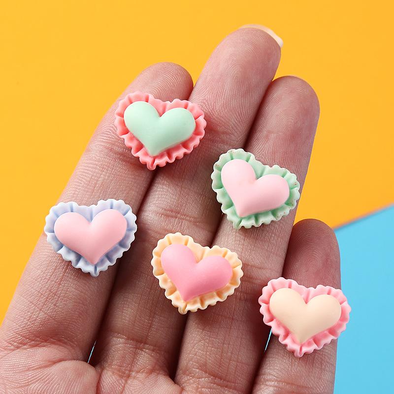 Charm viền tim DIY trang trí vỏ điện thoại (FF-307)