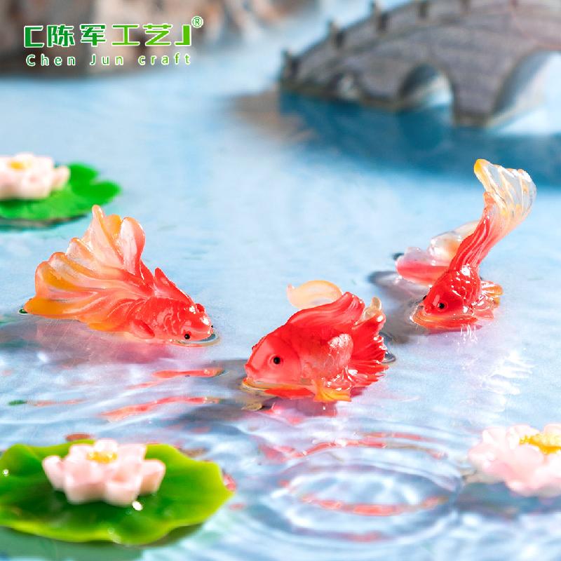 Cá vàng & cá Koi mini – Mô hình cá cảnh trang trí bể cá, bàn làm việc (M-1364)