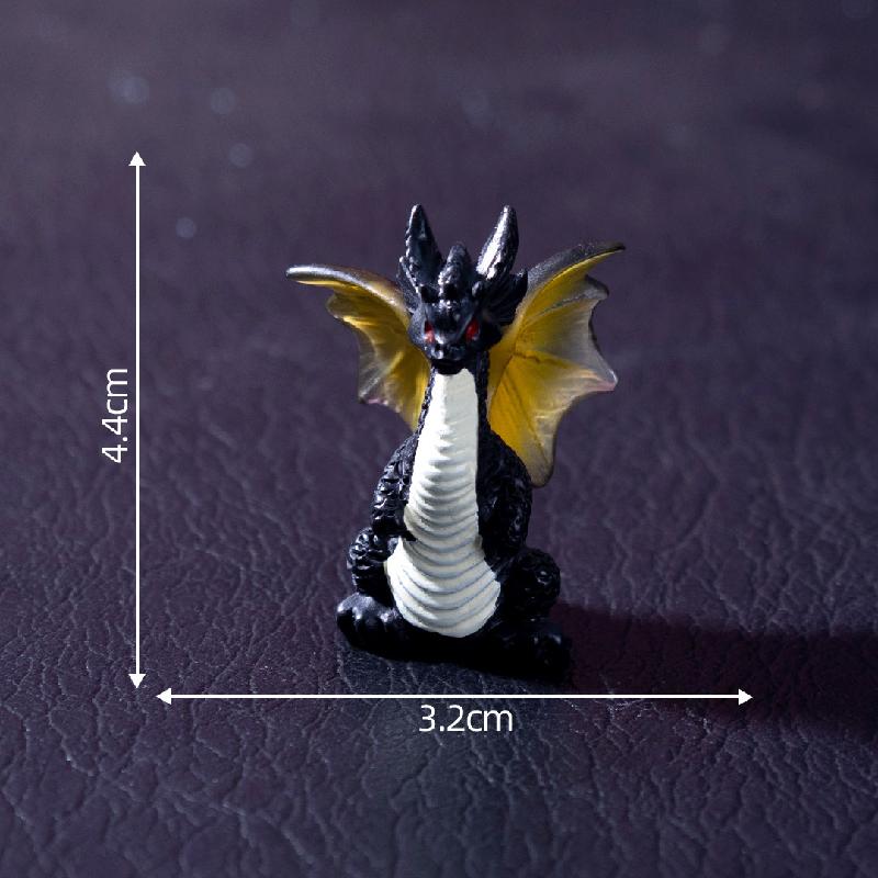 Tiểu cảnh rồng lửa phát sáng, búp bê DIY, phụ kiện resin tiểu cảnh mini đáng yêu (ZC-607)