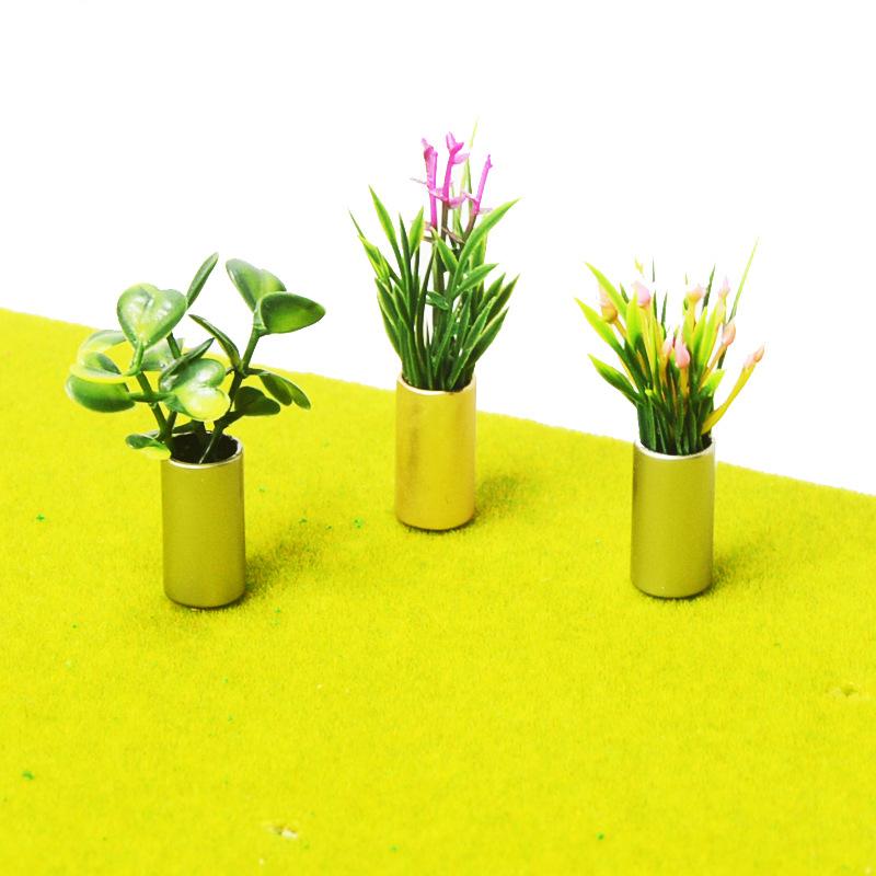 Phụ Kiện Mô Hình Chậu Hoa Cây Cảnh Mini Mô Hình (MH-98)
