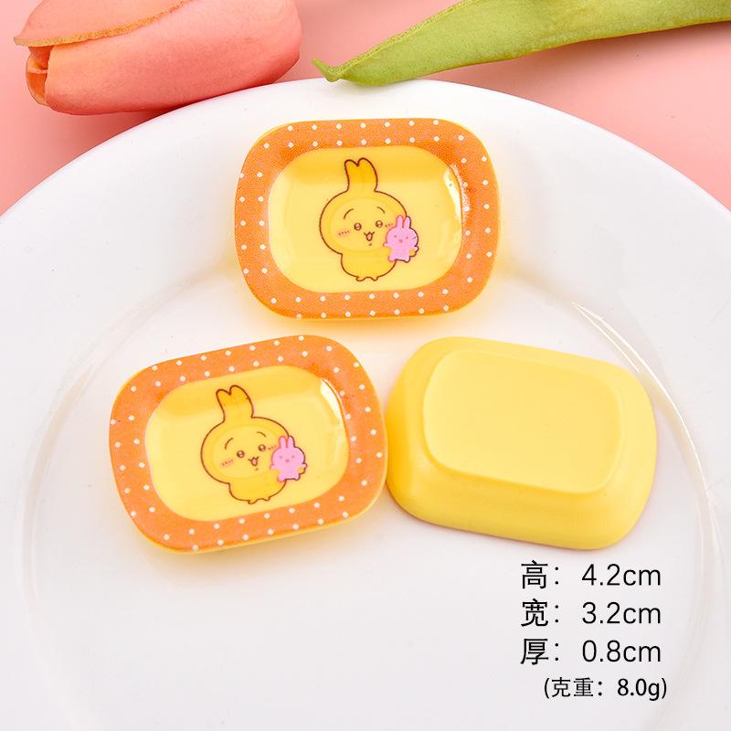 Đĩa vuông động vật resin, đĩa food mini, phụ kiện DIY (NX-620)