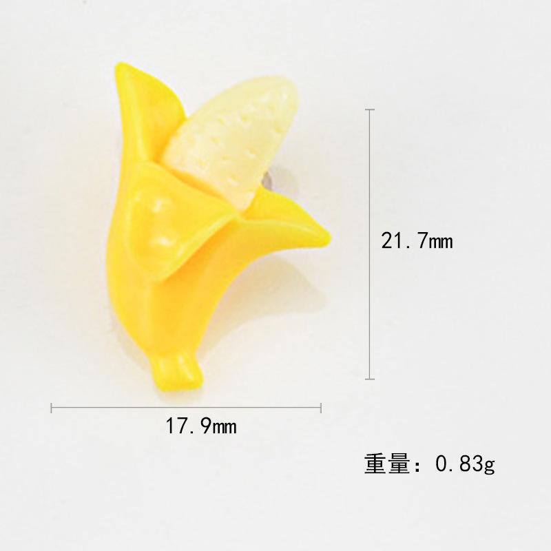 Charm chuối DIY trang trí vỏ điện thoại & kẹp tóc (FF-123)
