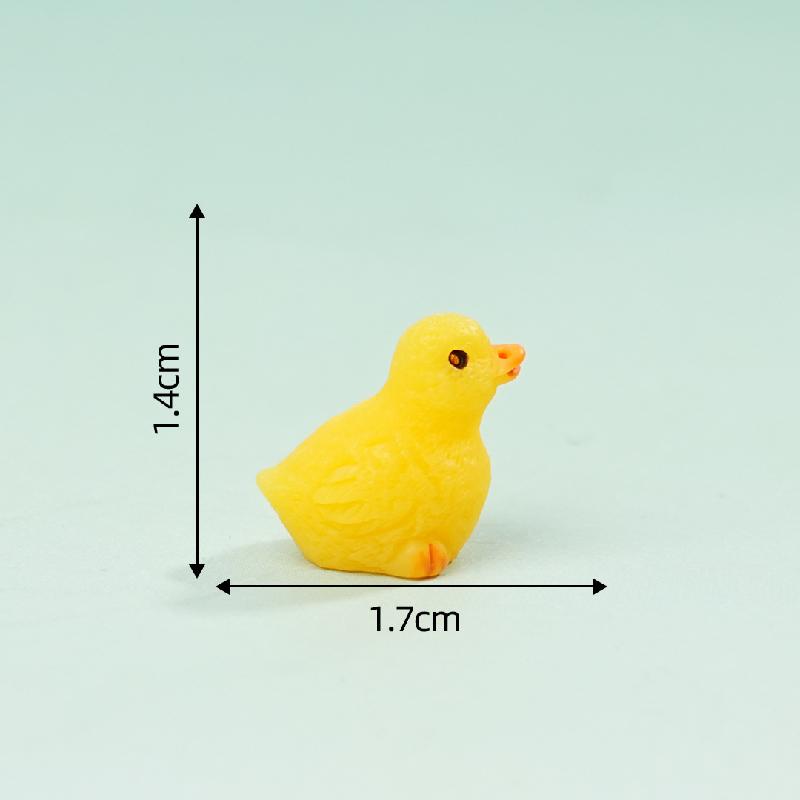 Tiểu cảnh gia đình vịt, búp bê DIY, phụ kiện bàn resin tiểu cảnh mini đáng yêu (ZC-370)