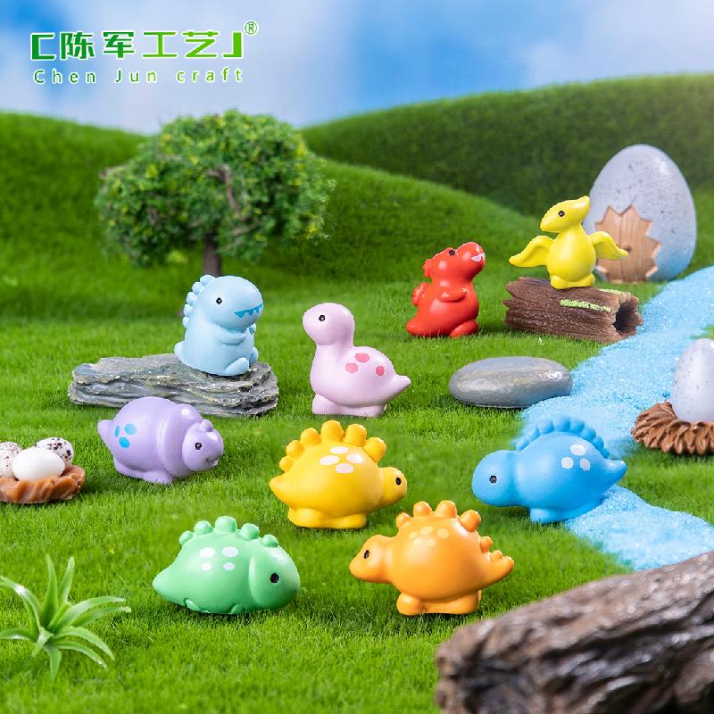 Khủng long mini ba sừng và đuôi gai tiểu cảnh DIY (ZC-672)