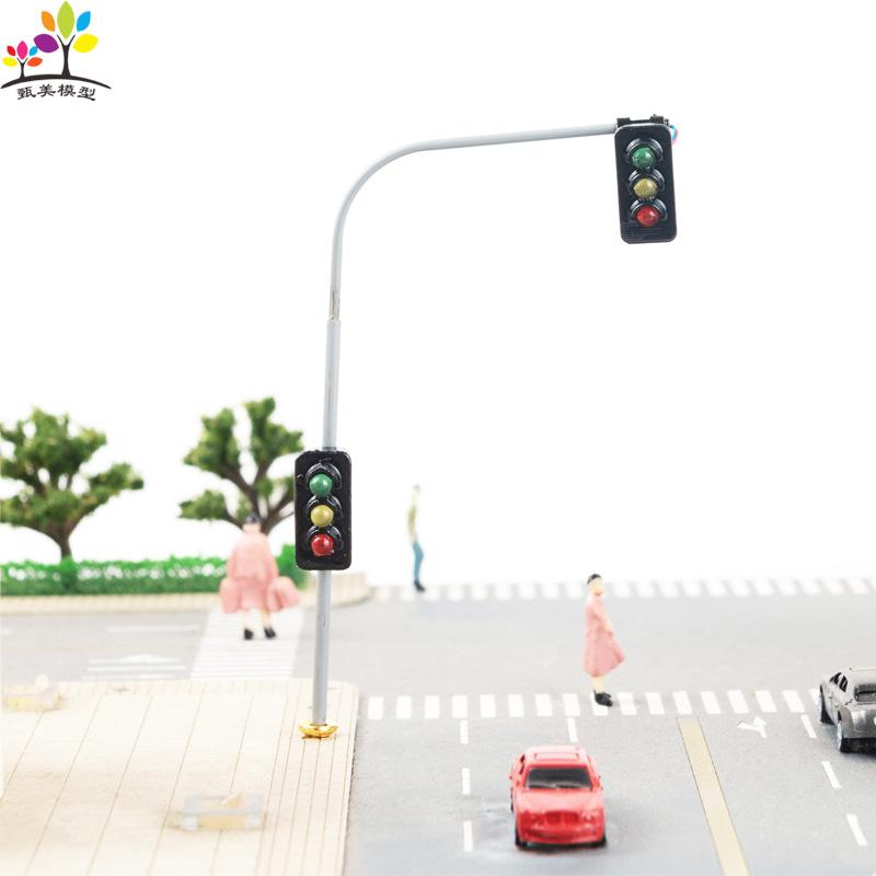 Phụ Kiện Mô Hình Đèn Tín Hiệu Giao Thông Mini Có Đèn 3V (MH-155)