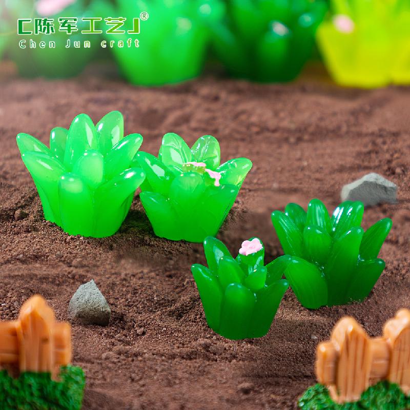 Phụ Kiện Tiểu Cảnh 微景观新品创意仿真小草造景材料 DIY装饰配件微生态瓶迷你小摆件