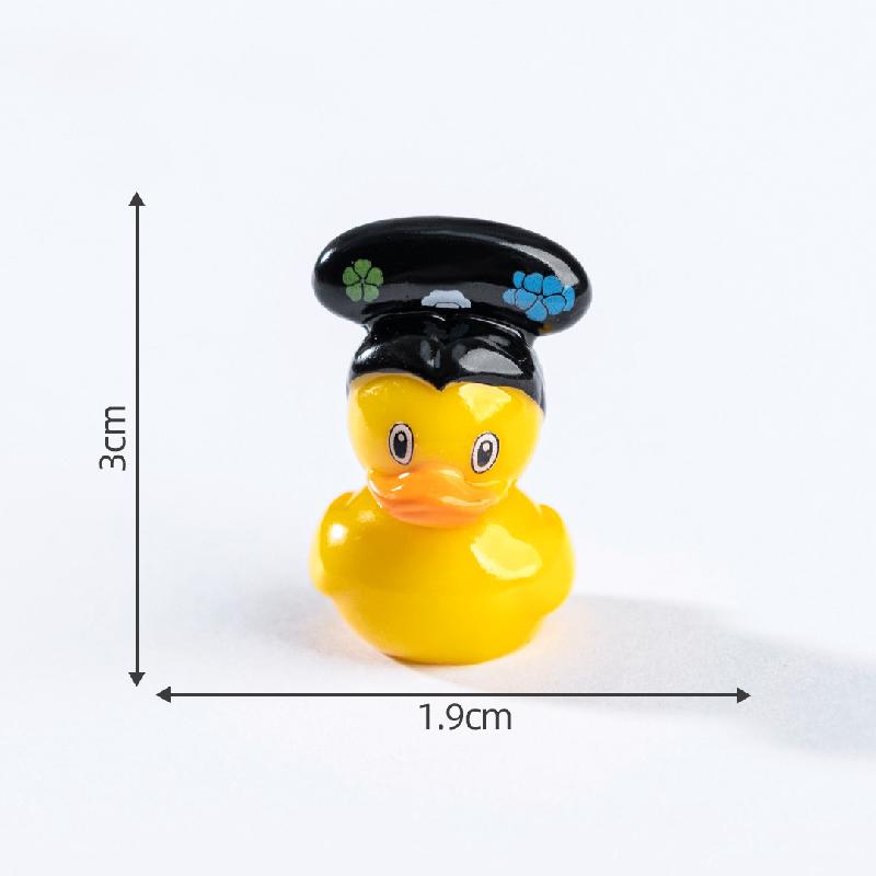 Tiểu cảnh vịt vàng biến hóa DIY, phụ kiện tiểu cảnh mini resin treo bàn garden đáng yêu cute (ZC-1456)