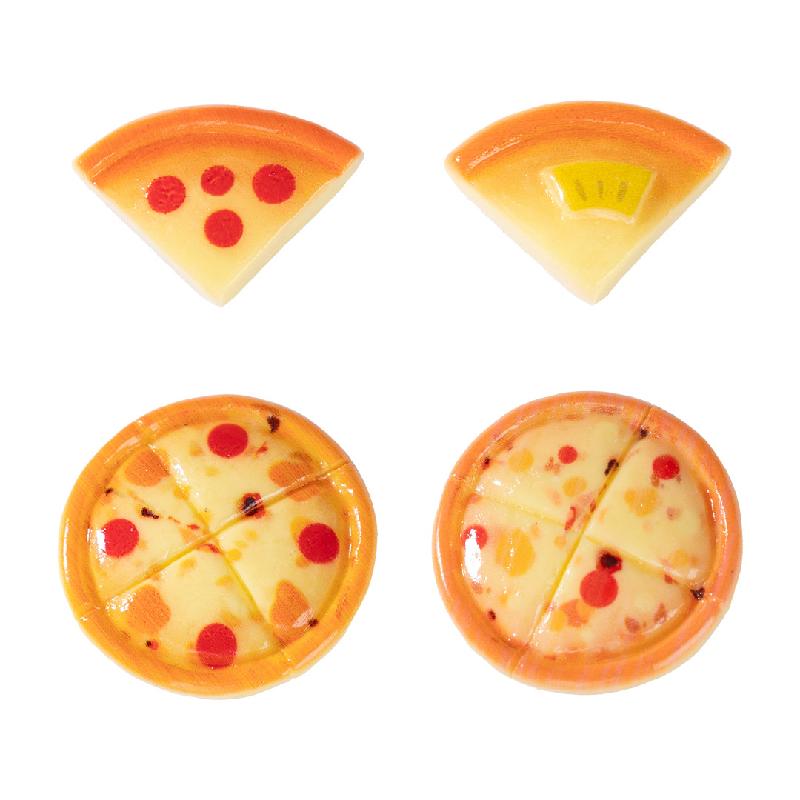 Tiểu cảnh pizza giả ăn được, cream gel kẹp tóc DIY, phụ kiện tiểu cảnh mini (ZC-608)