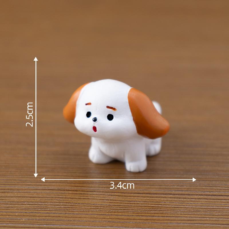Tiểu cảnh mèo, chó dễ thương, búp bê DIY, phụ kiện bàn tiểu cảnh mini (ZC-569)