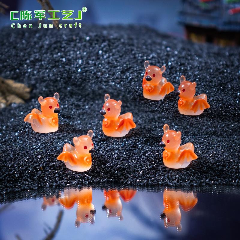 Phụ Kiện Tiểu Cảnh Vịt đầu lâu phát sáng Halloween mini tiểu cảnh (PK-691)