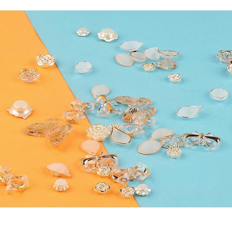 Charm hoa hồng vàng DIY vỏ điện thoại & trang trí (FF-67)
