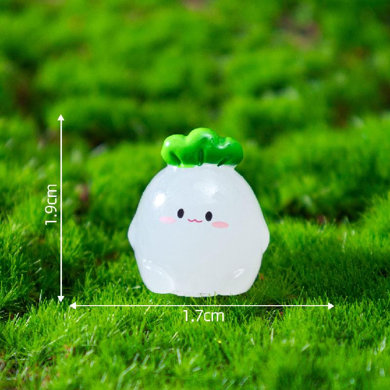 Tiểu cảnh cà rốt phát sáng DIY, phụ kiện tiểu cảnh mini resin cute, dễ thương (ZC-884)