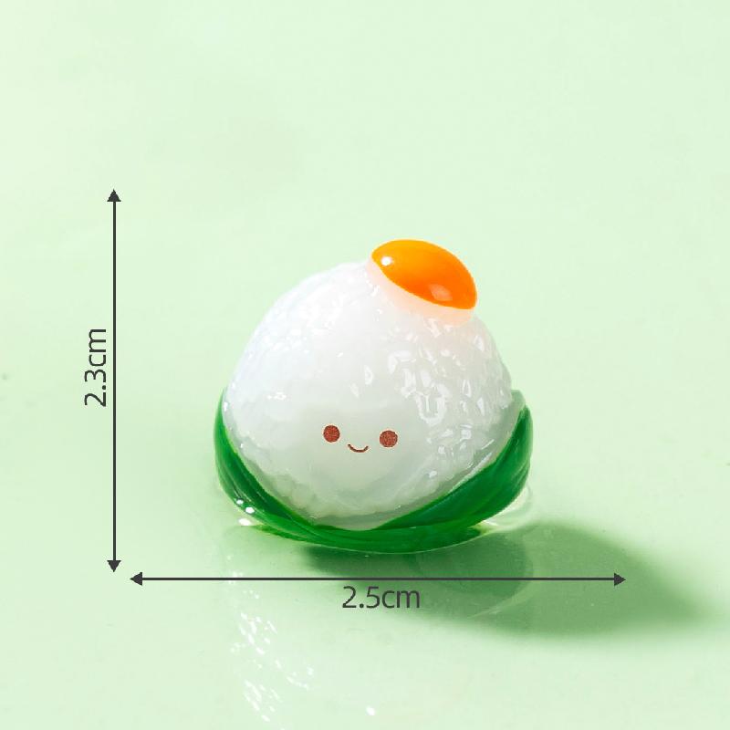 Tiểu cảnh bánh chưng Dragon Boat DIY, phụ kiện tiểu cảnh mini treo bàn resin garden đáng yêu cute (ZC-1461)