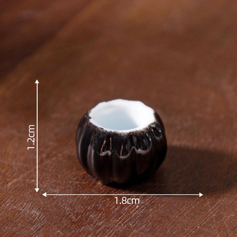 Tiểu cảnh đĩa giả đen trắng, đồ ăn DIY, phụ kiện bàn tiểu cảnh mini thu nhỏ (ZC-391)