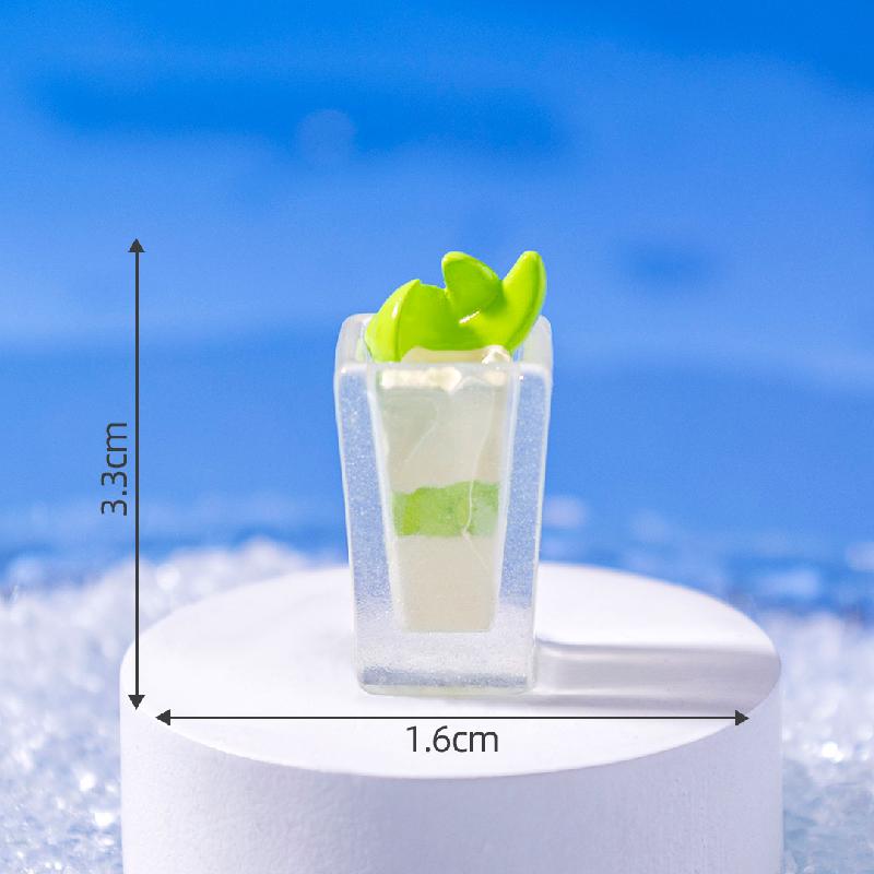 Tiểu cảnh đáy cốc đá mùa hè phát sáng DIY, phụ kiện tiểu cảnh mini treo bàn garden cute (ZC-1429)