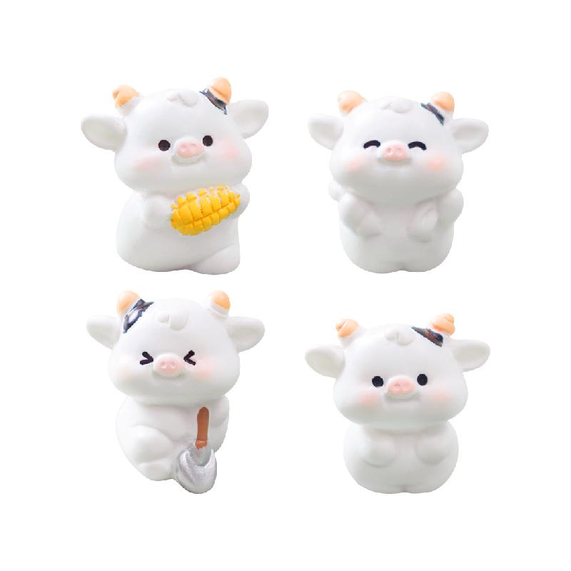 Tiểu cảnh bò trồng cỏ DIY, phụ kiện tiểu cảnh mini xe bàn garden, cute micro landscape (ZC-1132)