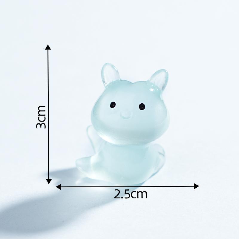 Tiểu cảnh sên & thỏ biển phát sáng DIY, phụ kiện tiểu cảnh mini resin treo bàn garden đáng yêu cute (ZC-1445)