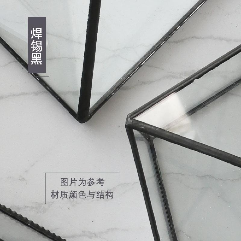 Nhà kính hình học hoa khô, hoa bất tử decor (DG-129)