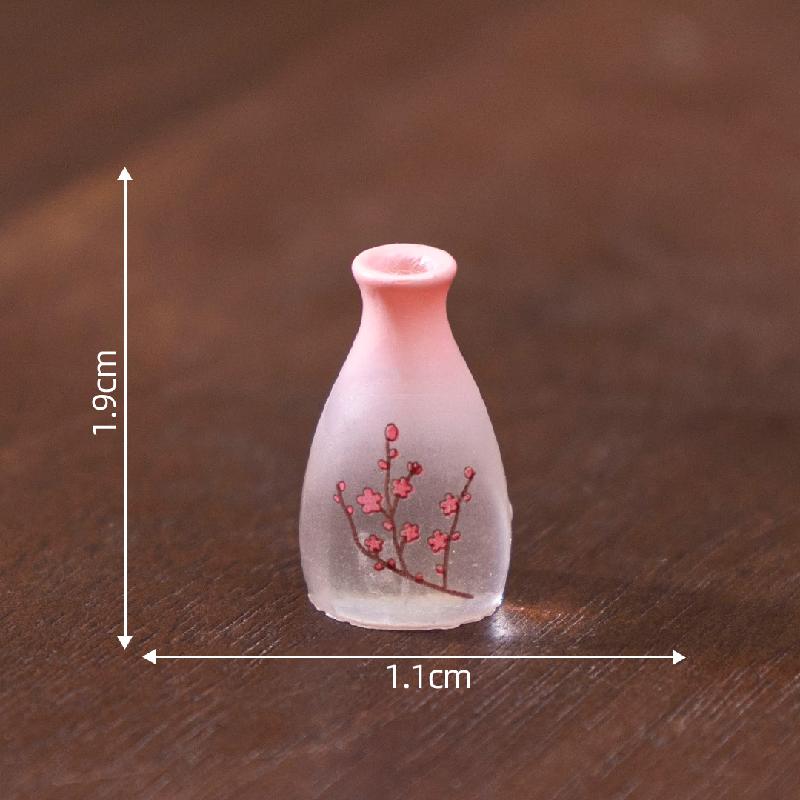 Tiểu cảnh rượu quế, rượu đào giả, đồ ăn giả DIY, phụ kiện bàn tiểu cảnh mini sáng tạo (ZC-343)