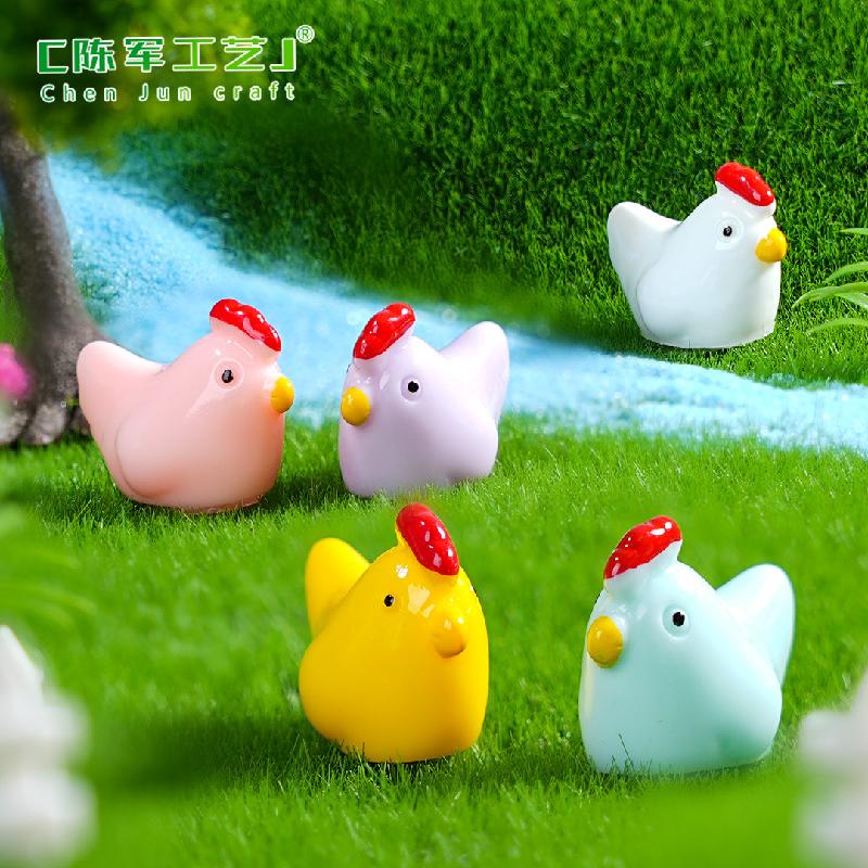 Mẹ gà & gà con – Mô hình gà mini, phù hợp trang trí nông trại, bàn làm việc (M-1376)