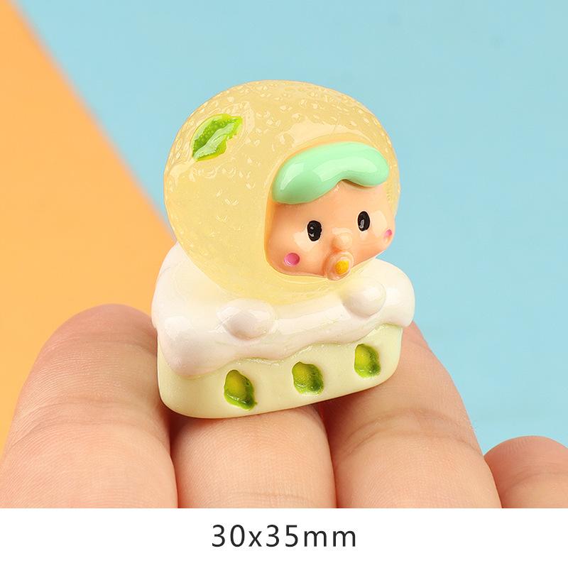 Charm bánh hoa quả phát sáng DIY trang trí (FF-445)