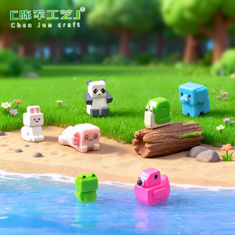 Hồng hạc & ếch khối vuông mini (PK-1115)