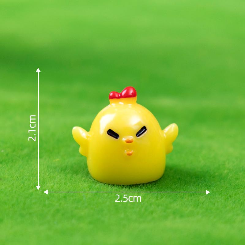 Tiểu cảnh gà con DIY, phụ kiện tiểu cảnh mini bàn treo resin đáng yêu (ZC-1083)