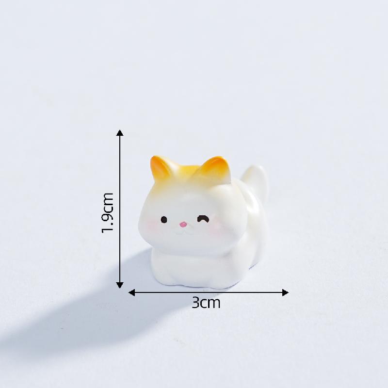 Tiểu cảnh mèo con mini, búp bê DIY, phụ kiện treo, bàn xe hơi, tiểu cảnh dễ thương (ZC-143)