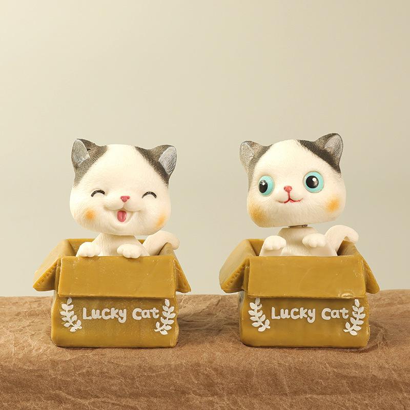 2 mẫu bộ trò chơi mèo để động vật hoạt hình hộp mèo nhỏ mẫu đồ chơi để trang trí. ZZ-98