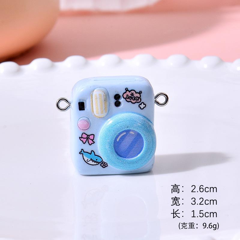 Máy ảnh động vật macaron resin, phụ kiện DIY, mô hình mini (NX-610)