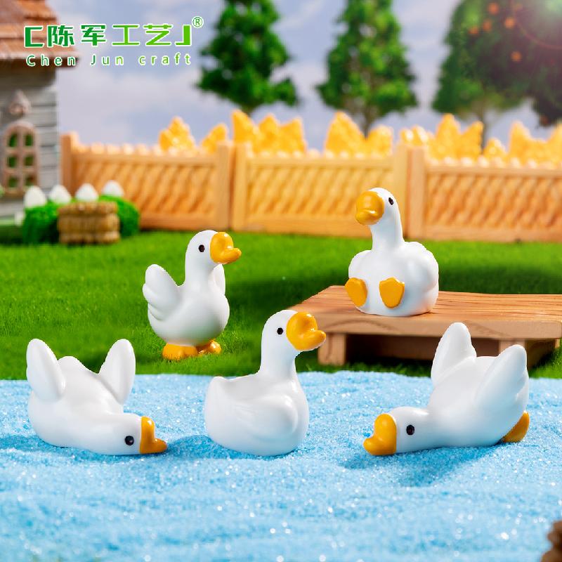Ngỗng mũm mĩm – Mô hình ngỗng nhỏ đáng yêu, trang trí xe hơi, bàn làm việc (M-1367)