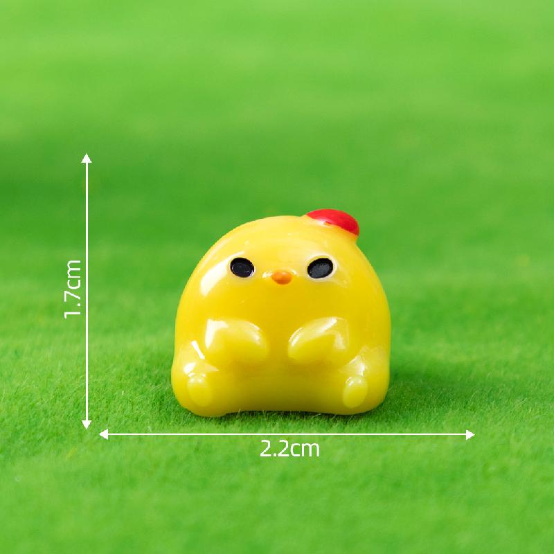 Tiểu cảnh gà con DIY, phụ kiện tiểu cảnh mini bàn treo resin đáng yêu (ZC-1083)