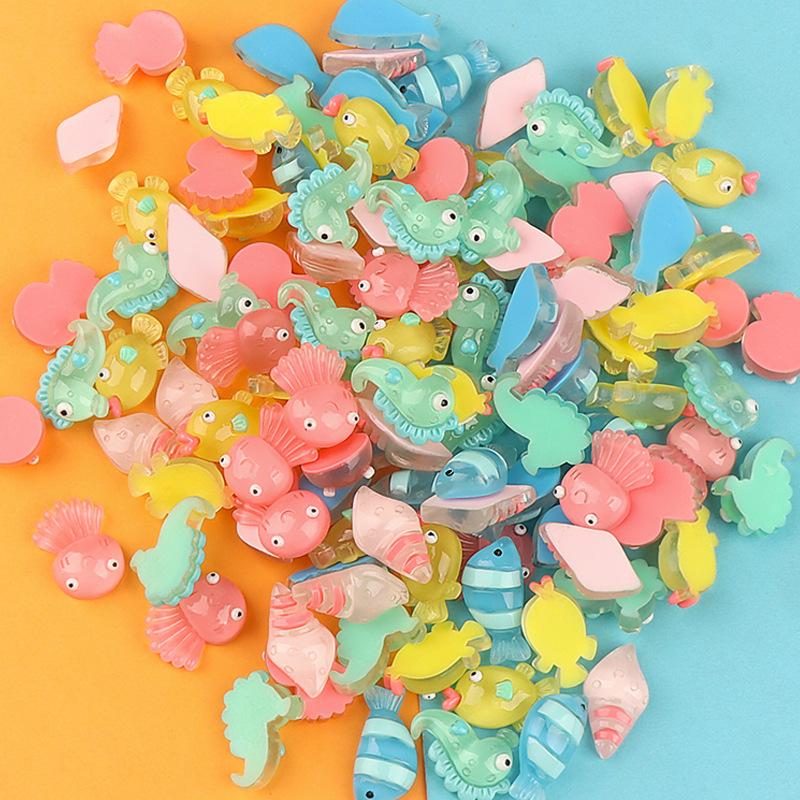 Charm hải mã phát sáng DIY trang trí điện thoại (FF-401)